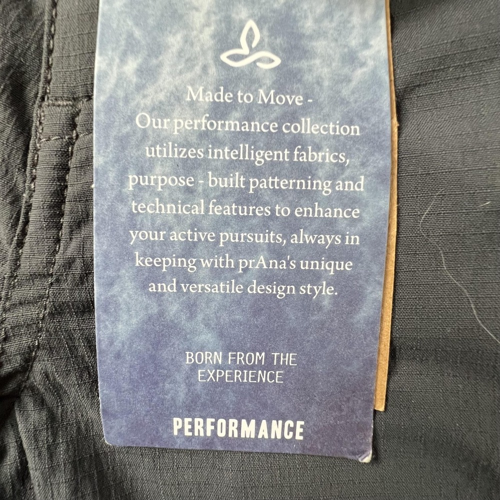 PrAna Sage Convertible Pants Womens 0 Gray Coal Hiking Travel Quick Dry Stretch - Picture 4 of 16